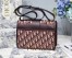 Dior 30 Montaigne Bag In Burgundy Oblique Jacquard Canvas