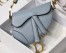 Dior Micro Saddle Bag In Cloud Blue Goatskin