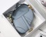 Dior Micro Saddle Bag In Grey Goatskin