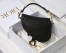 Dior Micro Saddle Bag In Black Goatskin
