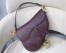 Dior Saddle Bag In Bordeaux Grained Calfskin