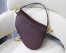 Dior Saddle Bag In Bordeaux Grained Calfskin