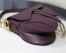 Dior Saddle Bag In Bordeaux Grained Calfskin