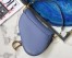 Dior Saddle Bag In Denim Blue Grained Calfskin