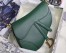 Dior Saddle Bag In Storm Blue Grained Calfskin