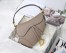 Dior Saddle Bag In Warm Taupe Grained Calfskin