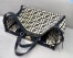 Fendi Peekaboo X-Tote Shopper In Black FF Raffia