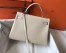 Hermes Kelly 32cm Retourne Bag In Beton Clemence Leather