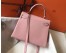 Hermes Kelly 32cm Retourne Bag In Pink Clemence Leather