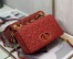 Dior Medium Dioramour Caro Red Bag with Heart Motif