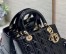 Dior Medium Lady Dior Bag In Black Patent Cannage Calfskin