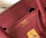 Hermes Birkin 25cm Bag In Bordeaux Clemence Leather