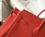 Hermes Birkin 25cm Bag In Red Clemence Leather