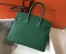 Hermes Birkin 30cm Bag In Malachite Clemence Leather