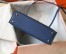 Hermes Kelly Mini II Bag In Blue Agate Epsom Leather