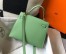 Hermes Kelly 28cm Sellier Bag In Vert Criquet Epsom Leather