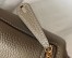 Hermes Lindy Mini Bag In Tourterelle Clemence Calfskin