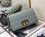 Dior Large Caro Bag In Grey Cannage Calfskin