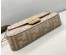 Fendi Medium Baguette Bag In Grey FF Canvas