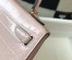 Hermes Kelly Mini II Bag In Rose Dragee Embossed Crocodile Leather