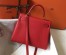 Hermes Kelly 32cm Retourne Bag In Red Clemence Leather