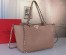 Valentino Medium Rockstud Tote In Poudre Grain Calfskin