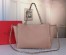 Valentino Medium Rockstud Tote In Poudre Grain Calfskin