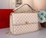 Valentino White Large Free Rockstud Spike Chain Bag