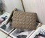 Dior Large Caro Daily Pouch In Beige Calfskin