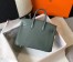 Hermes Birkin 25cm Bag In Vert Amande Clemence Leather