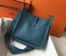 Hermes Evelyne III 29 PM Bag In Blue Jean Clemence Leather