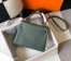 Hermes Kelly 25cm Retourne Bag In Vert Amande Clemence Leather
