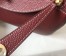 Hermes Bordeaux Clemence Lindy 30cm Bag with GHW