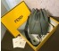 Fendi Small Mon Tresor Bucket Bag In Green Calfskin