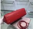 Dior Large Lady Dior Bag In Red Cannage Lambskin