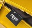 Fendi Peekaboo Medium Bag In Yellow Interlace Leather