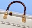 Fendi Sunshine Medium Shopper Bag In White Calfskin