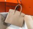 Hermes Birkin 30cm Bag In Argile Clemence Leather