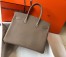 Hermes Birkin 35cm Bag In Tourterelle Clemence Leather