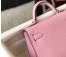 Hermes Kelly Mini II Bag In Mauve Sylvestre Epsom Leather