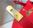 Hermes Kelly 32cm Retourne Bag In Red Clemence Leather