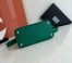Prada Double Mini Bag In Green Saffiano Leather