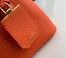 Prada Double Mini Bag In Orange Saffiano Leather