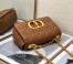 Dior Small Caro Bag In Brown Cannage Calfskin