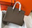 Hermes Birkin 35cm Bag In Taupe Clemence Leather