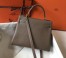 Hermes Kelly 28cm Retourne Bag In Taupe Clemence Leather