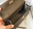 Hermes Kelly Pochette Bag In Taupe Grey Epsom Leather