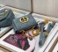 Dior Micro Caro Bag In Blue Cannage Calfskin