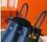 Hermes Birkin 30cm Bag In Blue Agate Clemence Leather