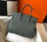 Hermes Birkin 30cm Bag In Vert Amande Clemence Leather
